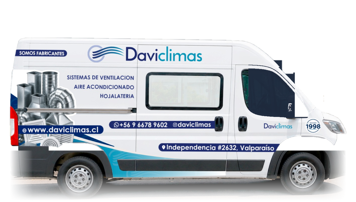 Furgón de reparto de Daviclimas